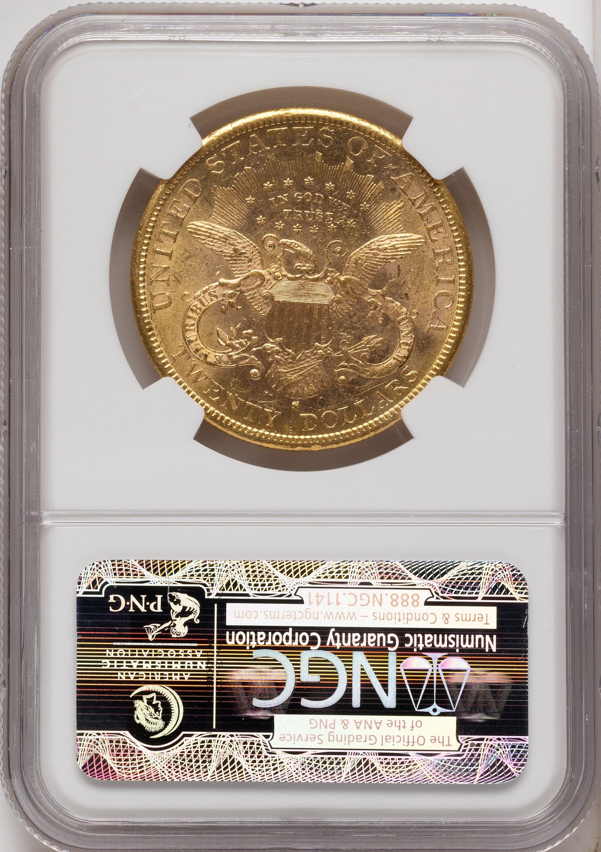 1882-S $20 Liberty Double Eagle NGC MS61