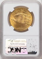 1908 $20 MOTTO Saint-Gaudens Double Eagle NGC MS64