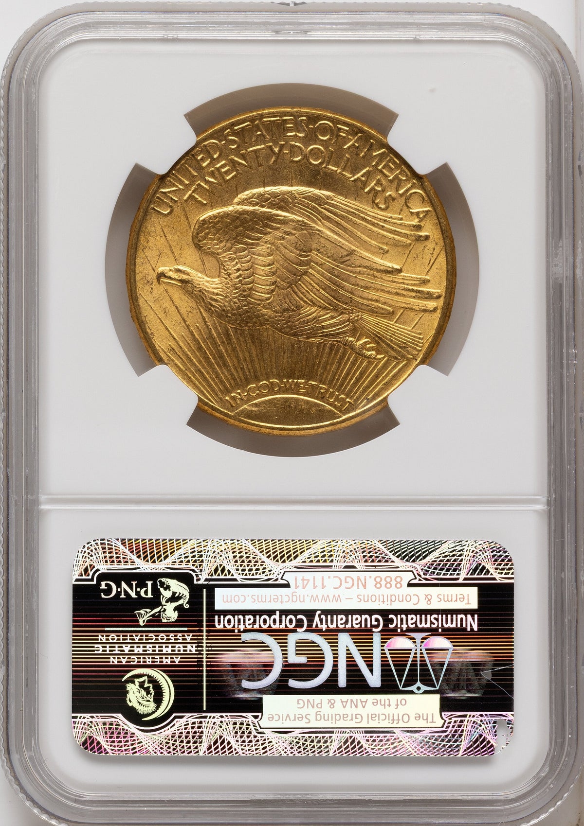 1915-S $20 Saint-Gaudens Double Eagle NGC MS66