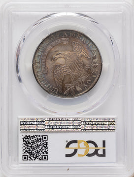 1827 50C Square Base 2 CAC Bust Half Dollar PCGS MS66