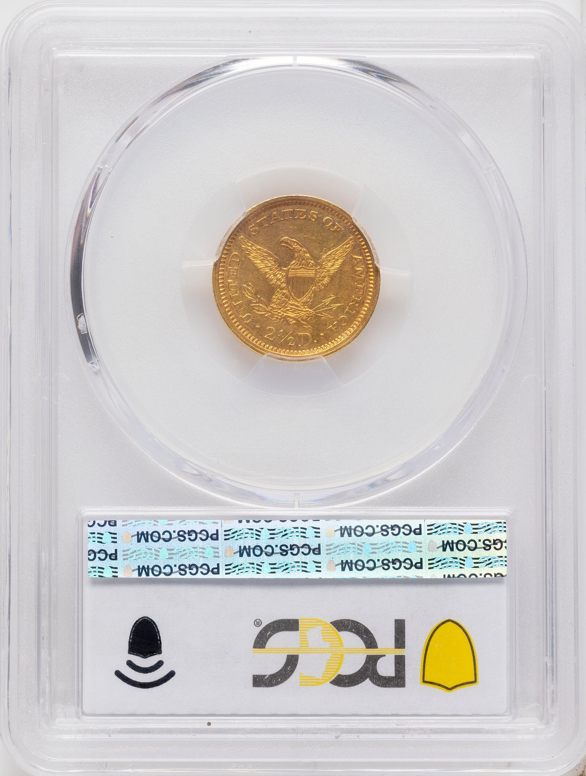 1862 $2.50 Liberty Quarter Eagle PCGS AU58