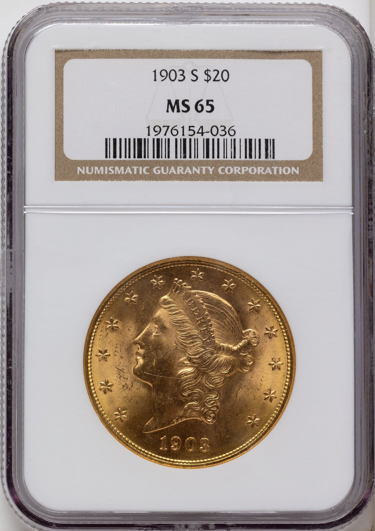 1903-S $20 Liberty Double Eagle NGC MS65