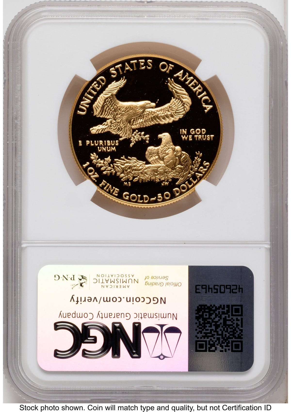 1986-W Proof Gold Eagle 1 oz Thomas Uram NGC PF70