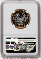 2000-W $10 Library of Congress Bi-Metallic Gold 0.2509 oz and Platinum 0.2509 oz Thomas Uram NGC PF70