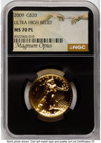 2009 G$20 Ultra High Relief PL Magnum Opus NGC MS70