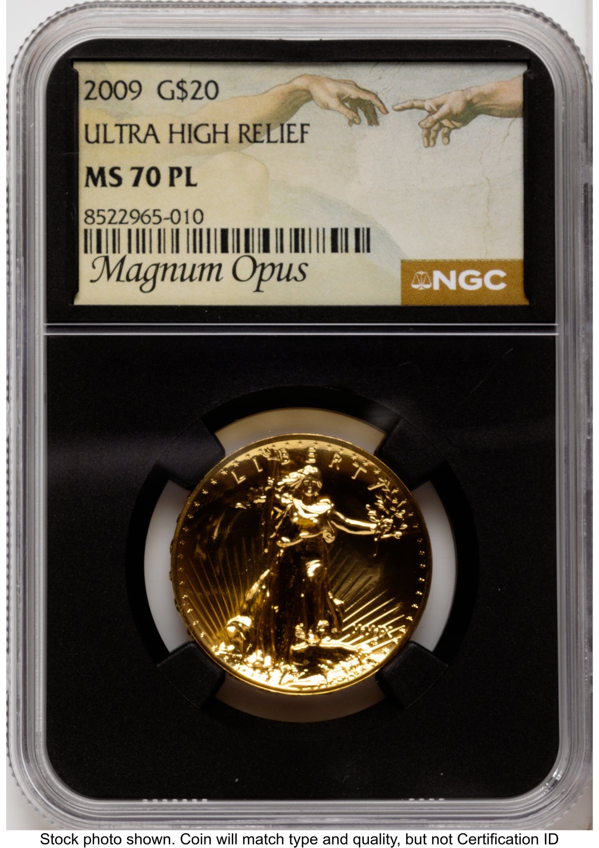 2009 G$20 Ultra High Relief PL Magnum Opus NGC MS70
