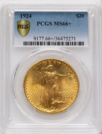 1924 $20 Saint Saint-Gaudens Double Eagle PCGS MS66+