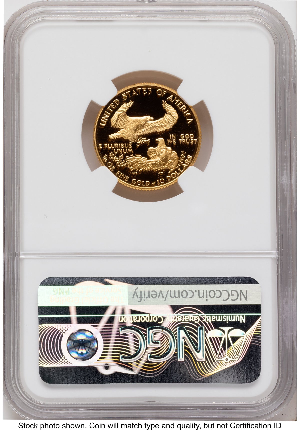 1988 Proof Gold Eagle 1.85 oz Mike Castle NGC PF70