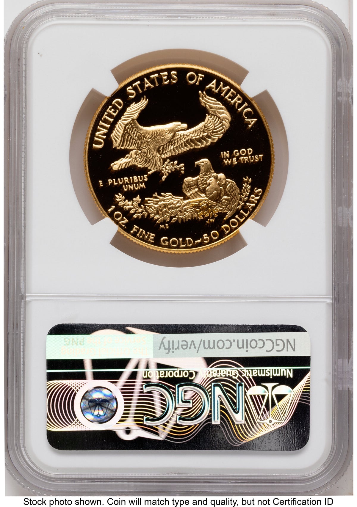 1988 Proof Gold Eagle 1.85 oz Mike Castle NGC PF70