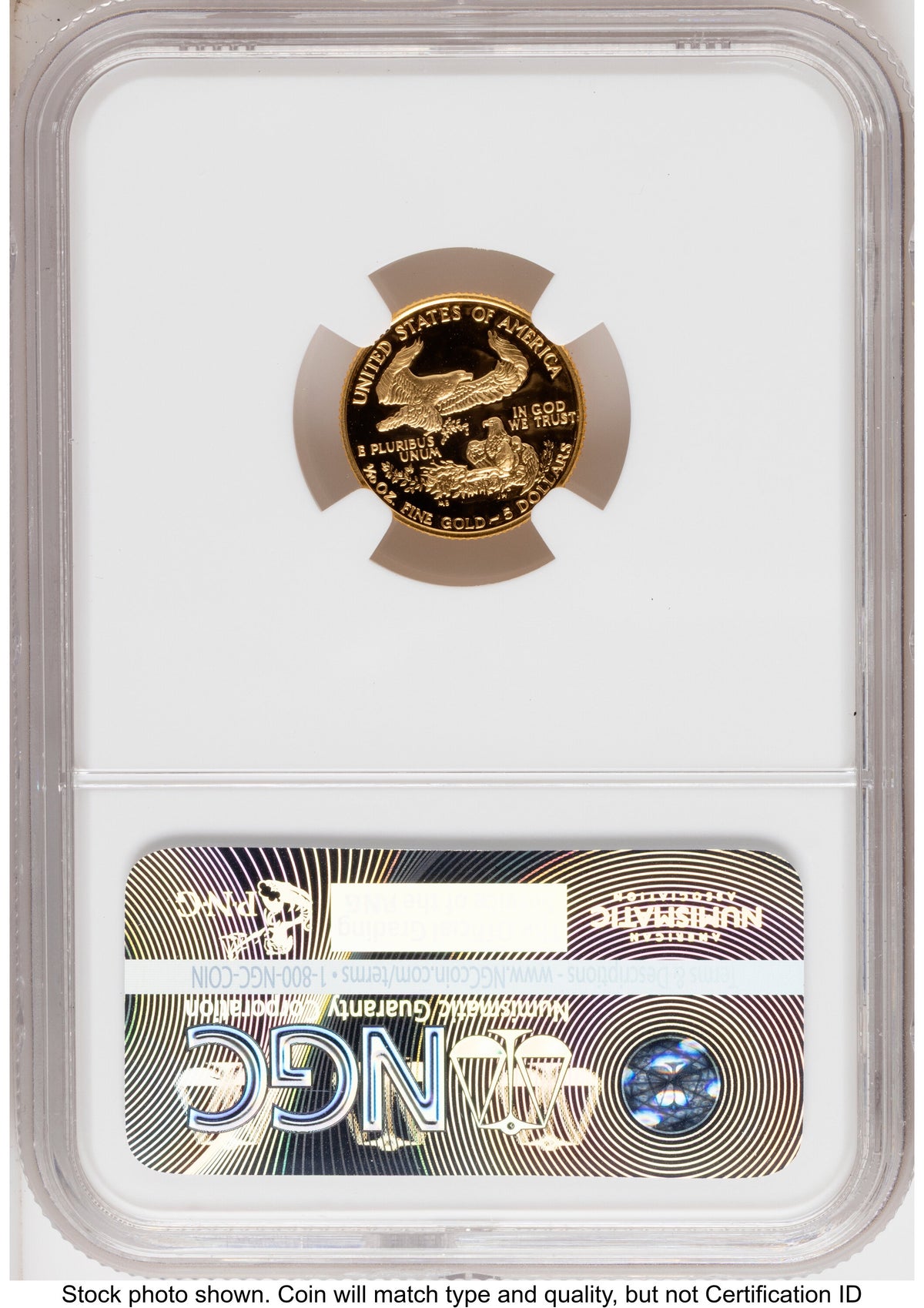 1989 Proof Gold Eagle 1.85 oz Mike Castle NGC PF70