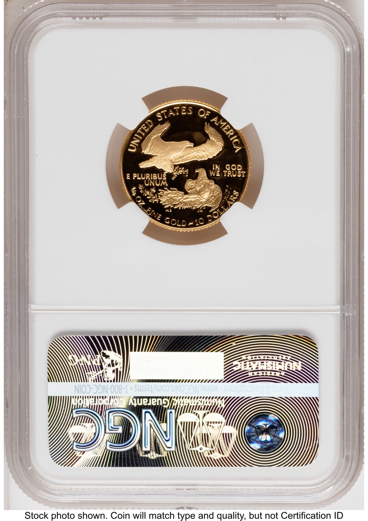 1989 Proof Gold Eagle 1.85 oz Mike Castle NGC PF70