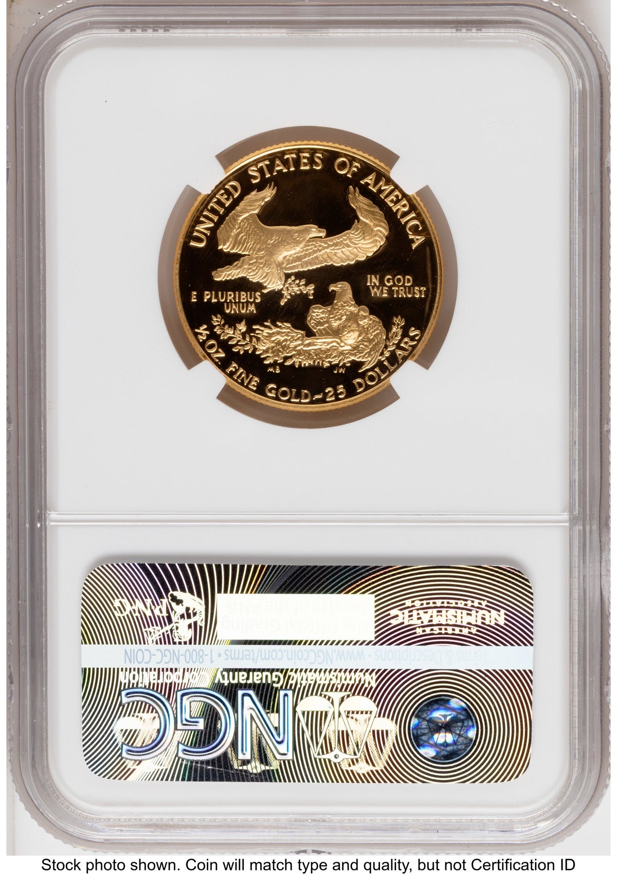 1989 Proof Gold Eagle 1.85 oz Mike Castle NGC PF70