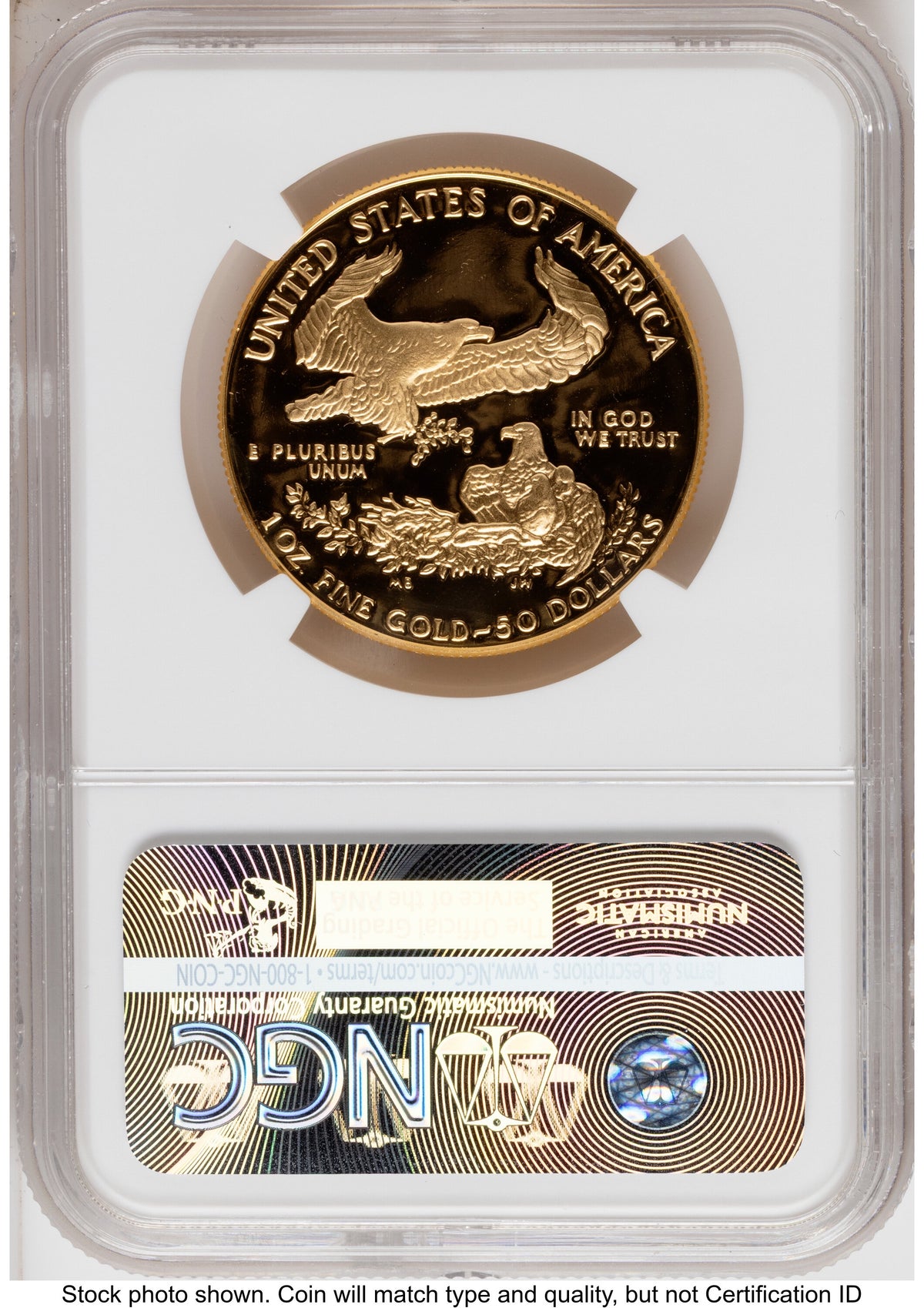 1989 Proof Gold Eagle 1.85 oz Mike Castle NGC PF70