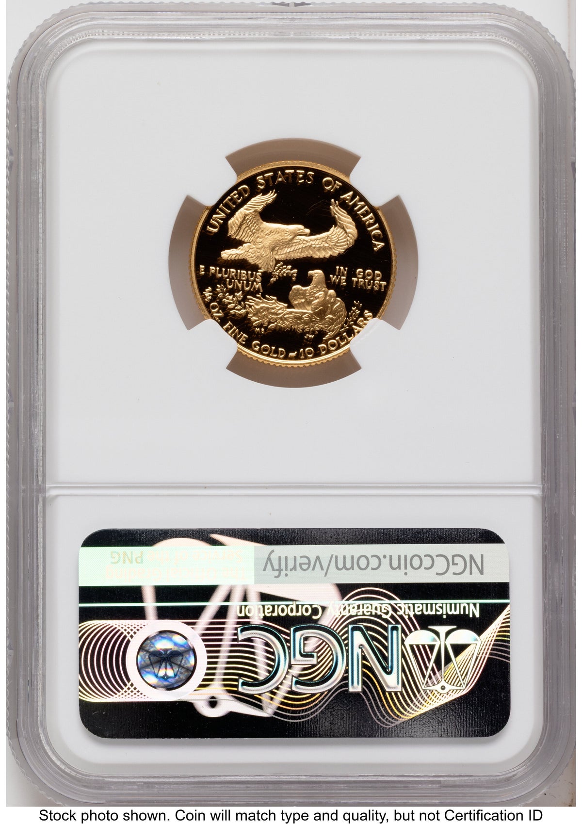 1991 Proof Gold Eagle 1.85 oz Mike Castle NGC PF70