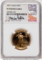 1991 Proof Gold Eagle 1.85 oz Mike Castle NGC PF70