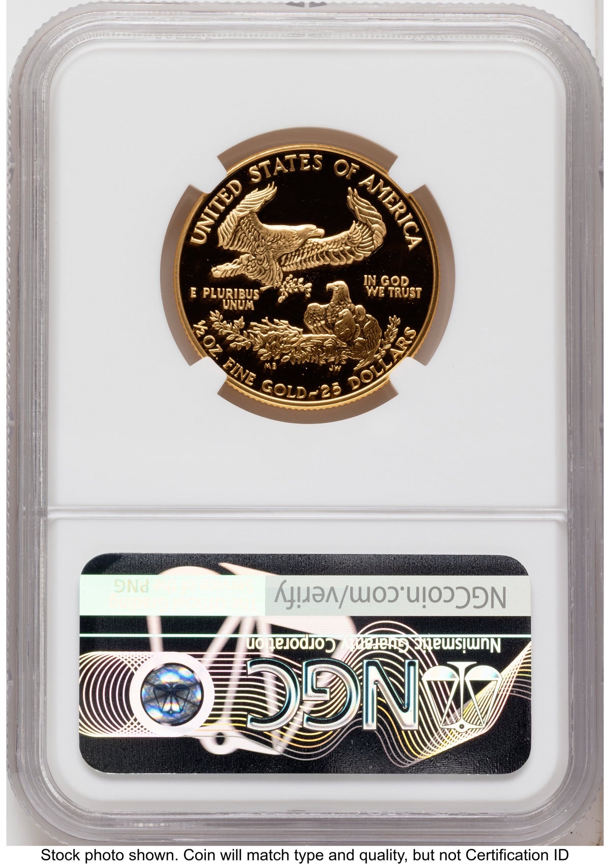 1991 Proof Gold Eagle 1.85 oz Mike Castle NGC PF70