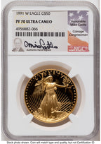 1991 Proof Gold Eagle 1.85 oz Mike Castle NGC PF70