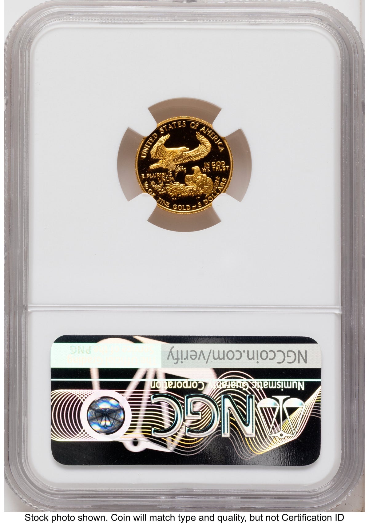 1992 Proof Gold Eagle 1.85 oz Mike Castle NGC PF70