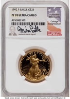 1992 Proof Gold Eagle 1.85 oz Mike Castle NGC PF70