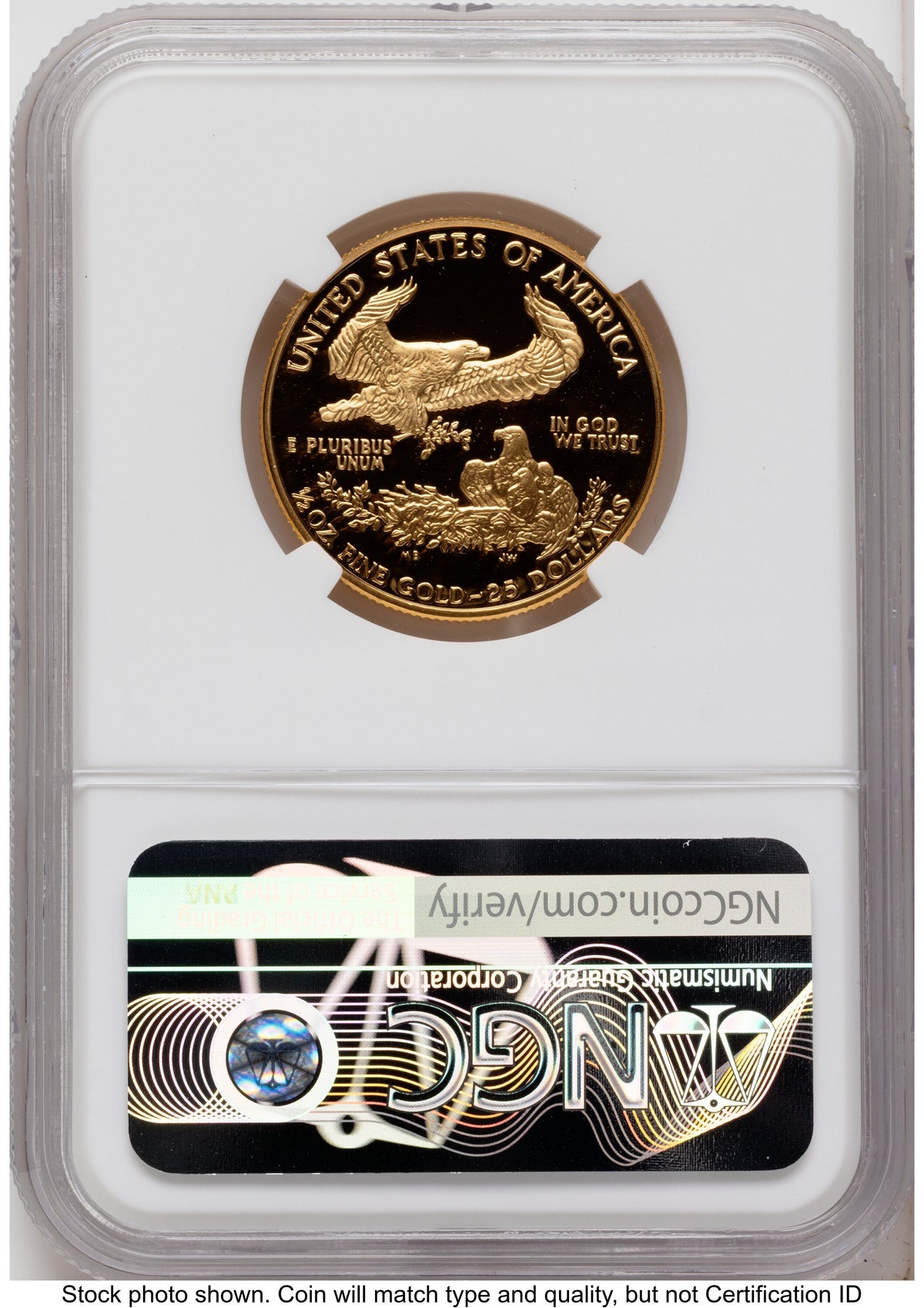 1992 Proof Gold Eagle 1.85 oz Mike Castle NGC PF70