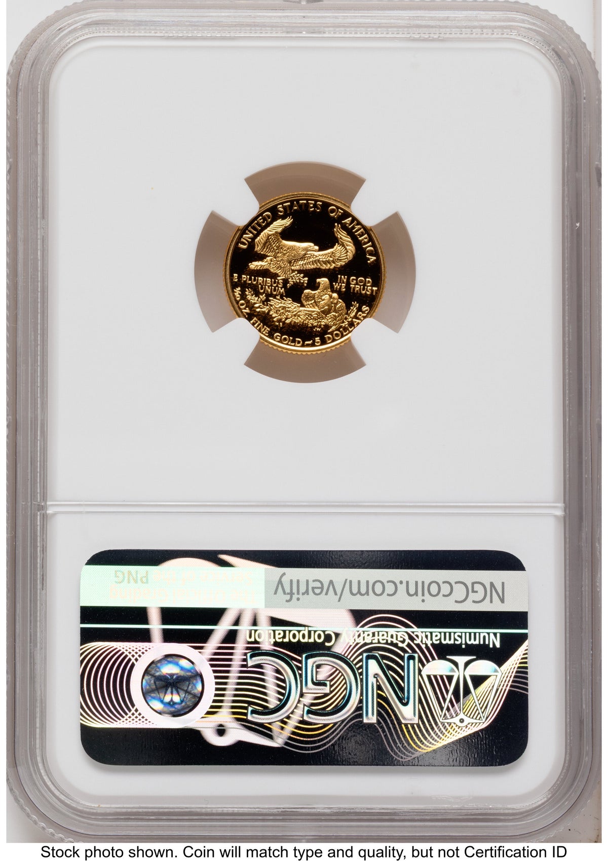 1993 Proof Gold Eagle 1.85 oz Mike Castle NGC PF70