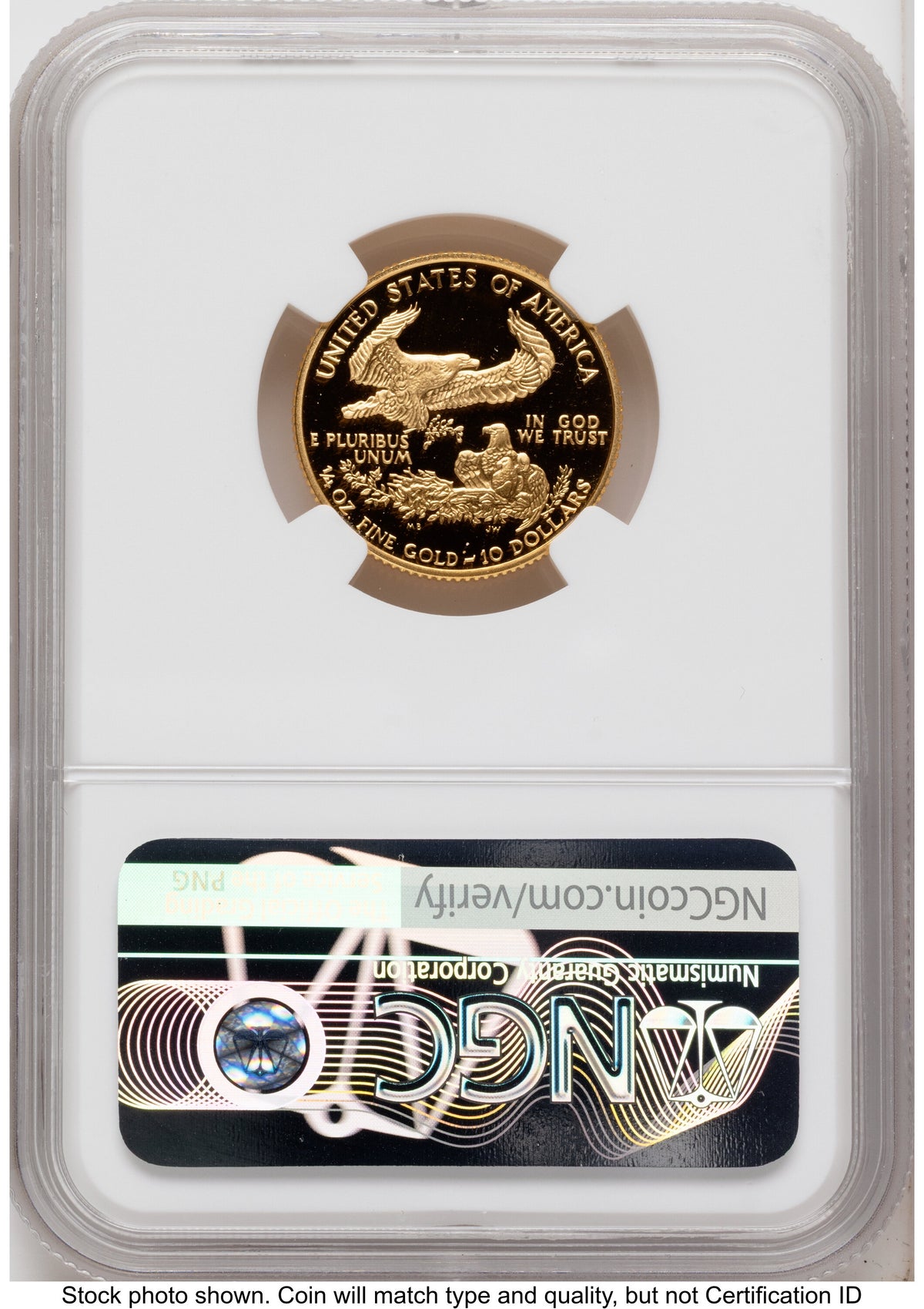 1993 Proof Gold Eagle 1.85 oz Mike Castle NGC PF70