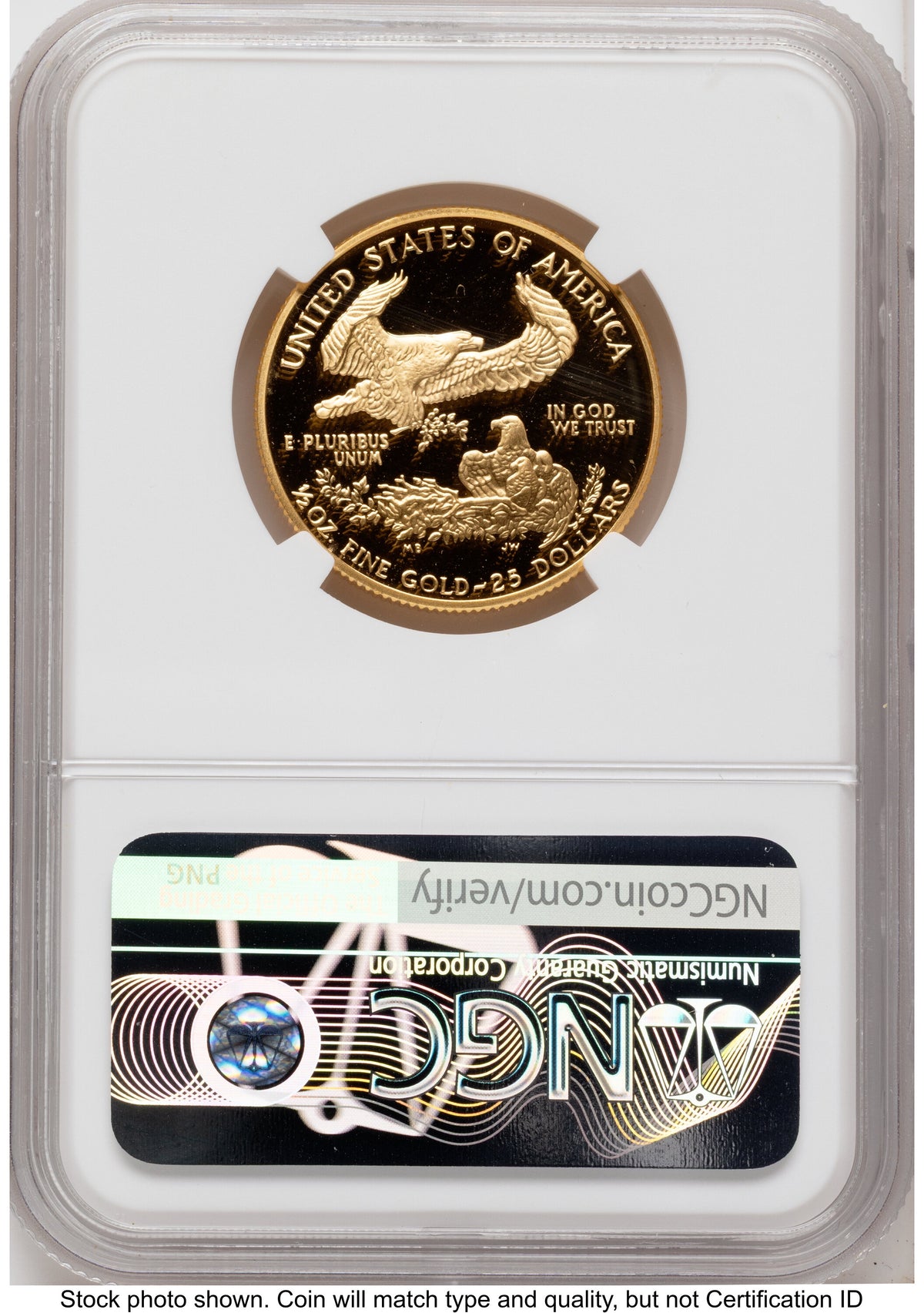 1993 Proof Gold Eagle 1.85 oz Mike Castle NGC PF70