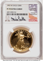 1993 Proof Gold Eagle 1.85 oz Mike Castle NGC PF70