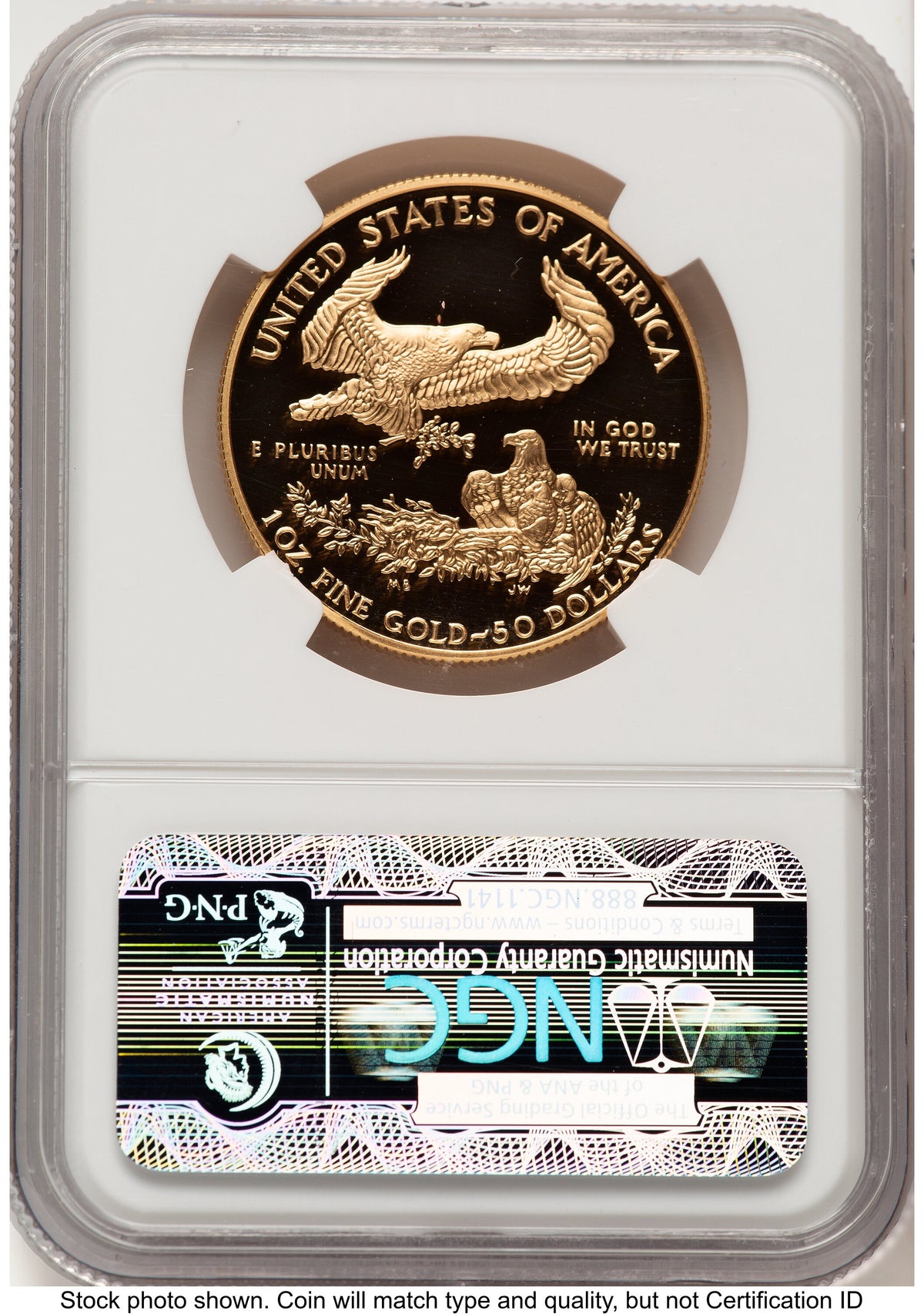 1994-W Proof Gold Eagle 1.85 oz Brown Label NGC PF70