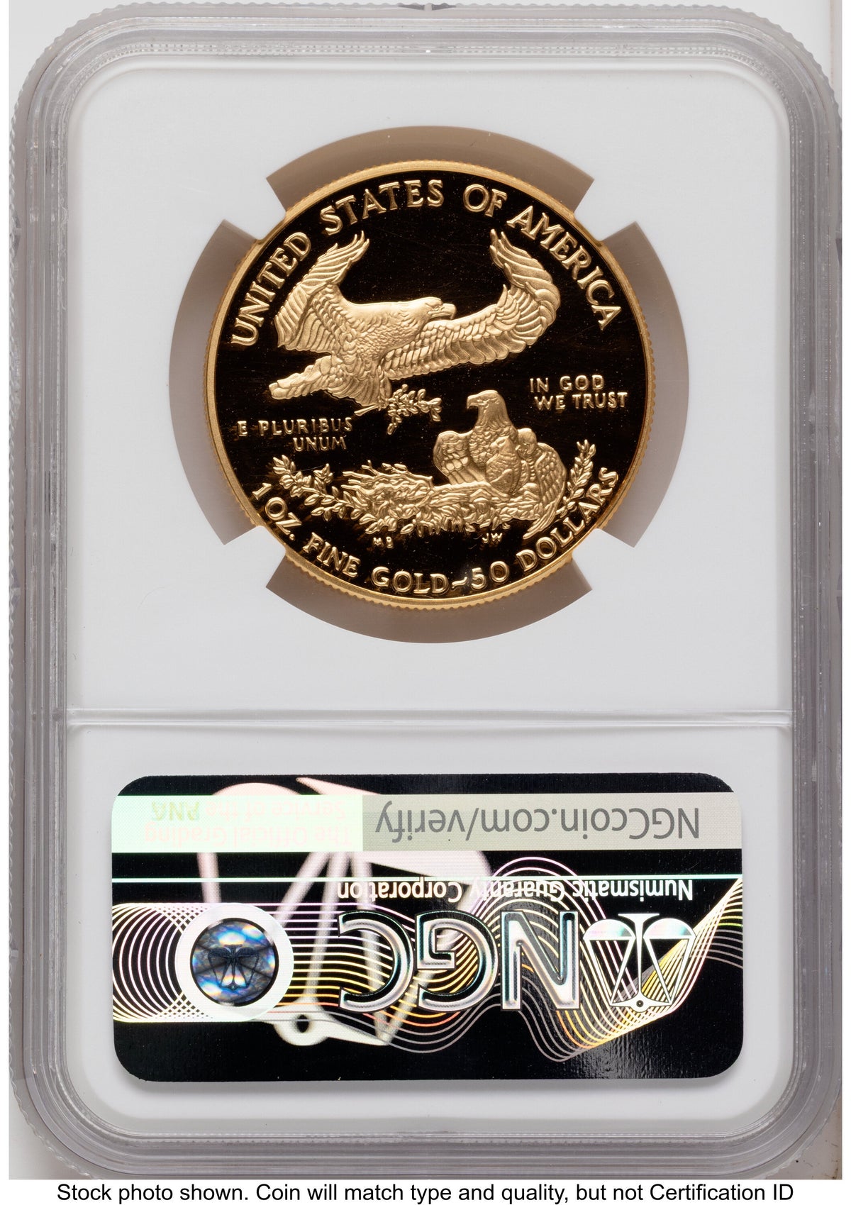 1995-W Proof Gold Eagle 1.85 oz Mike Castle NGC PF70