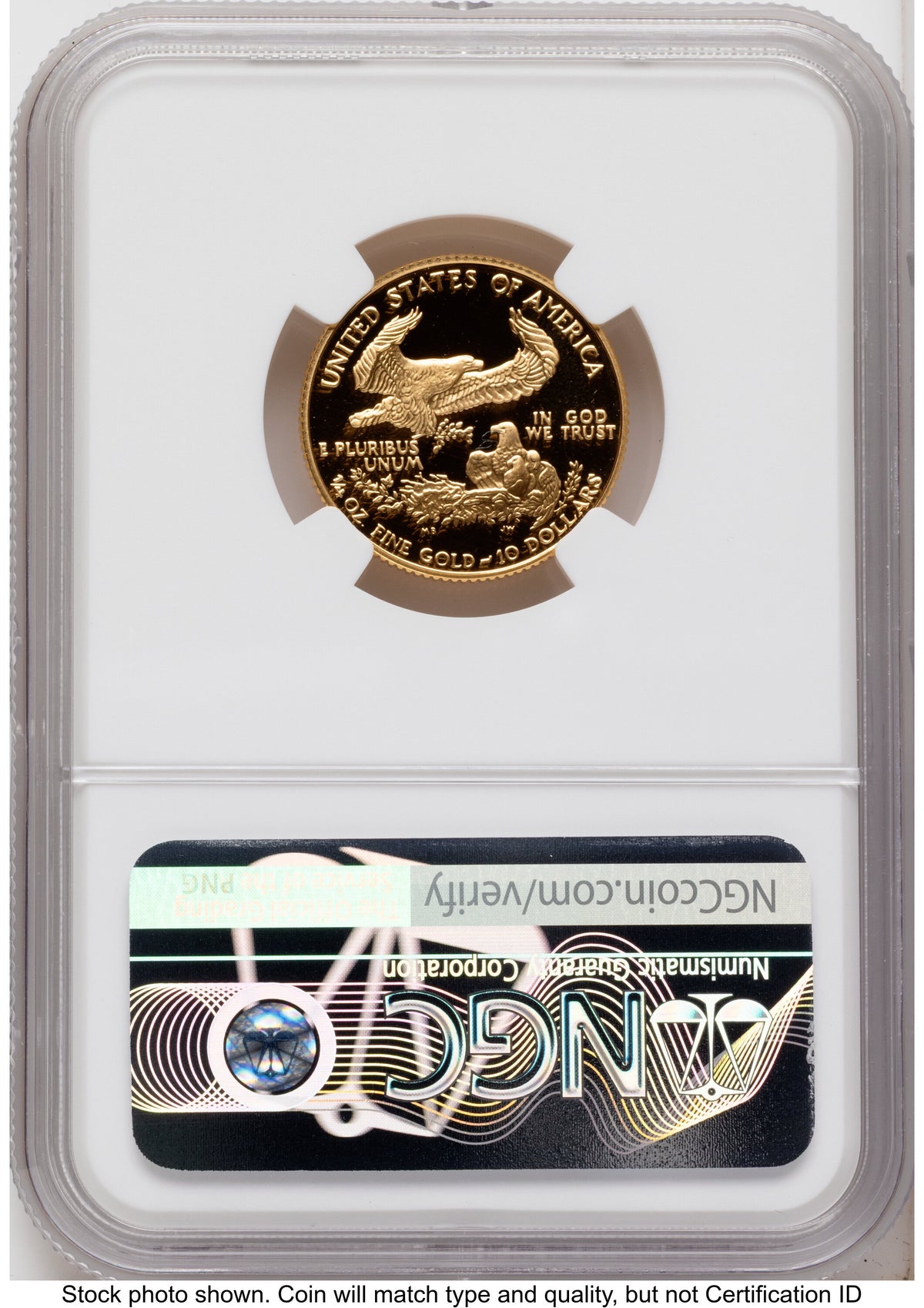 1996-W Proof Gold Eagle 1.85 oz Mike Castle NGC PF70