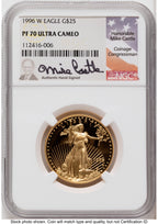 1996-W Proof Gold Eagle 1.85 oz Mike Castle NGC PF70