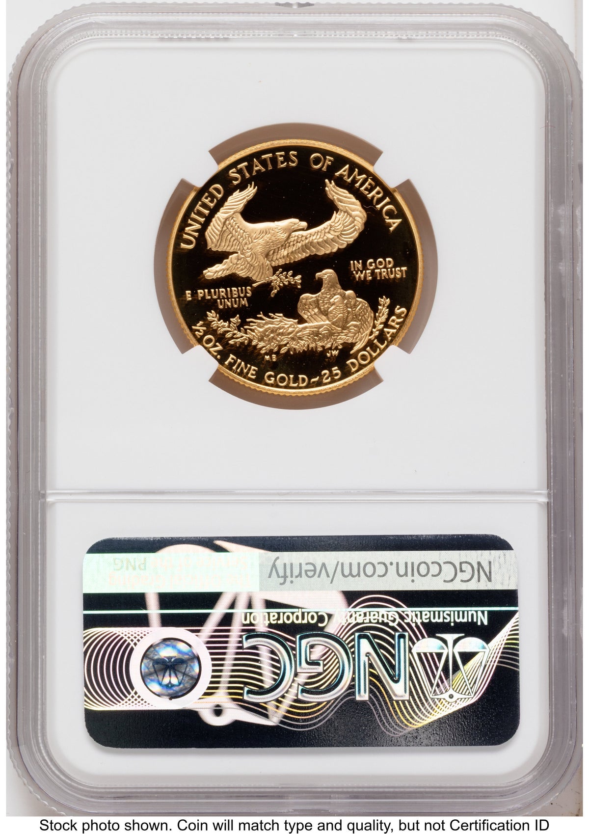 1996-W Proof Gold Eagle 1.85 oz Mike Castle NGC PF70