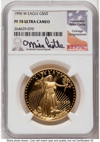 1996-W Proof Gold Eagle 1.85 oz Mike Castle NGC PF70