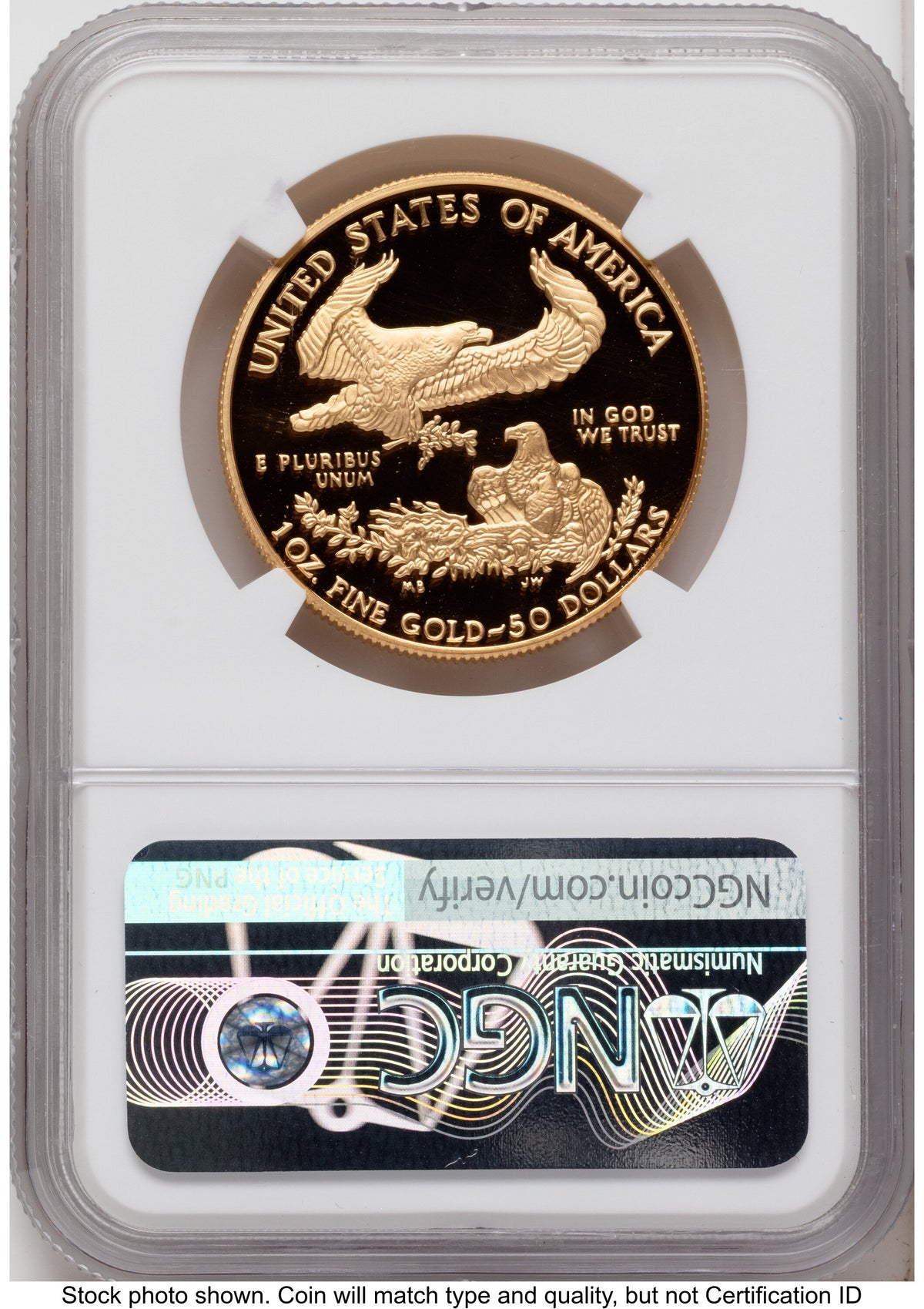 1997-W Proof Gold Eagle 1.85 oz Mike Castle NGC PF70