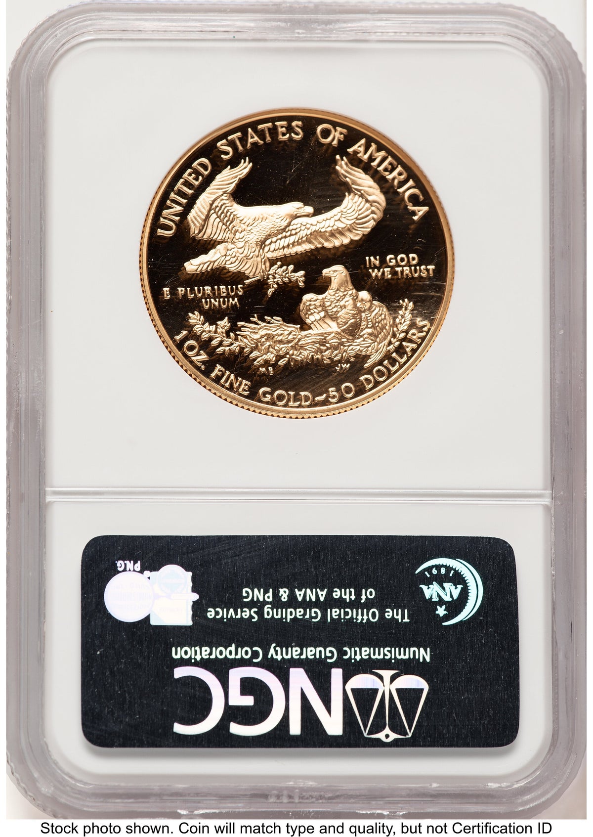 1998-W Proof Gold Eagle 1 oz Brown Label NGC PF70