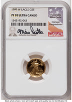 1999-W Proof Gold Eagle 1.85 oz Mike Castle NGC PF70