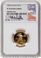 1999-W Proof Gold Eagle 1.85 oz Mike Castle NGC PF70