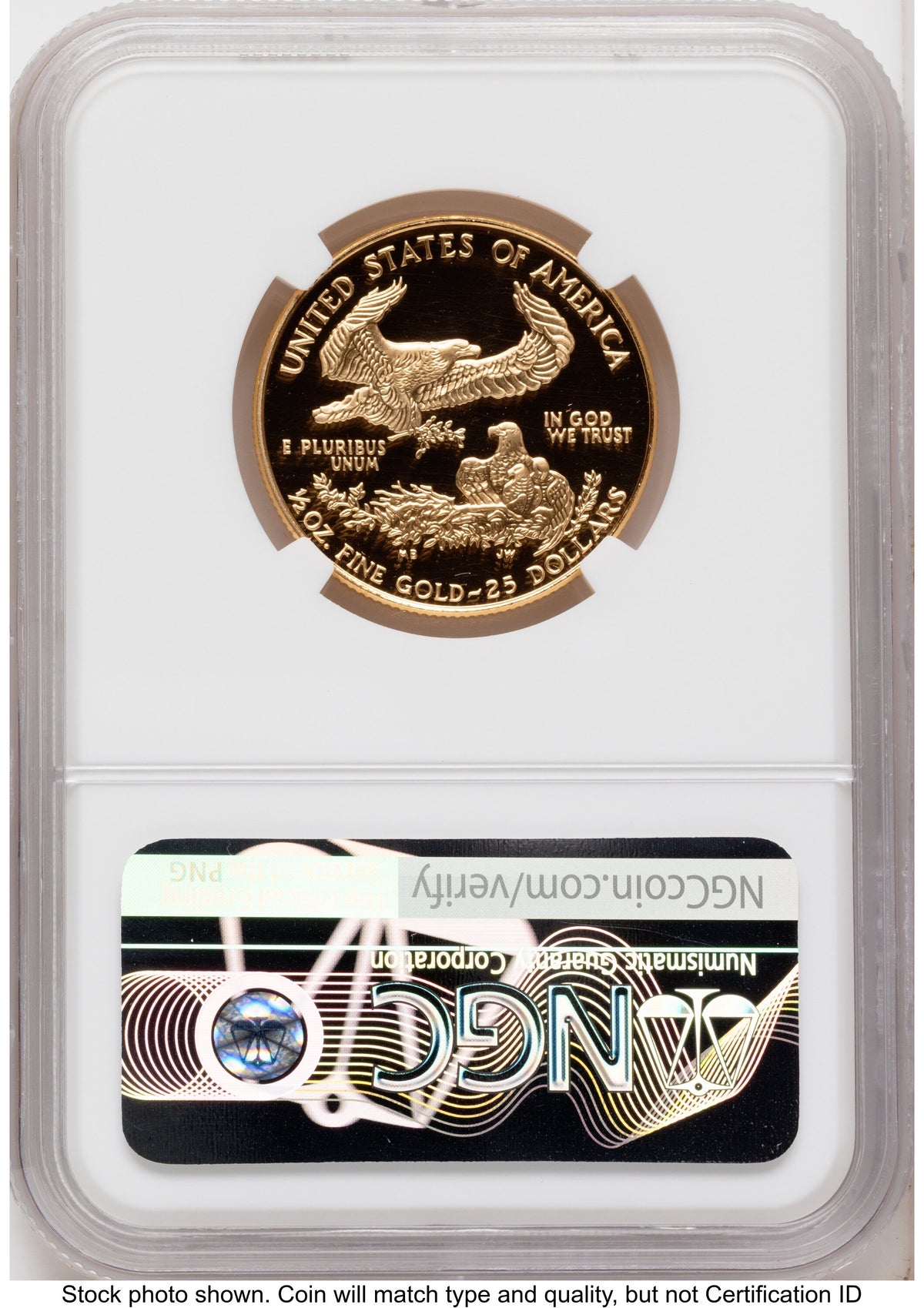1999-W Proof Gold Eagle 1.85 oz Mike Castle NGC PF70