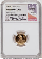 2000-W Proof Gold Eagle 1.85 oz Mike Castle NGC PF70