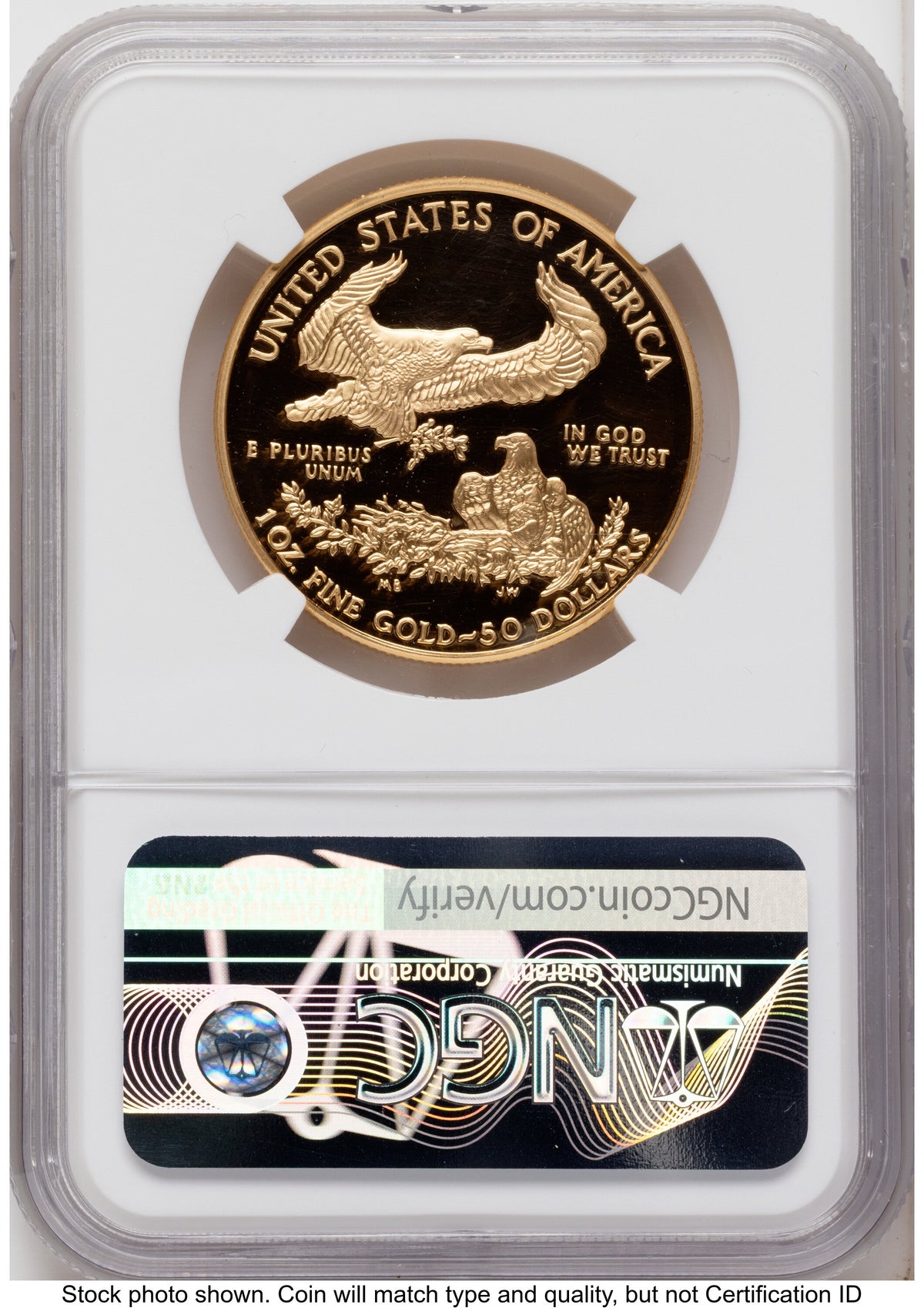 2000-W Proof Gold Eagle 1.85 oz Mike Castle NGC PF70