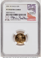 2001-W Proof Gold Eagle 1.85 oz Mike Castle NGC PF70