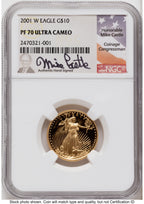 2001-W Proof Gold Eagle 1.85 oz Mike Castle NGC PF70