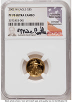 2002-W Proof Gold Eagle 1.85 oz Mike Castle NGC PF70
