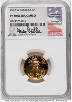2002-W Proof Gold Eagle 1.85 oz Mike Castle NGC PF70