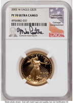 2002-W Proof Gold Eagle 1.85 oz Mike Castle NGC PF70