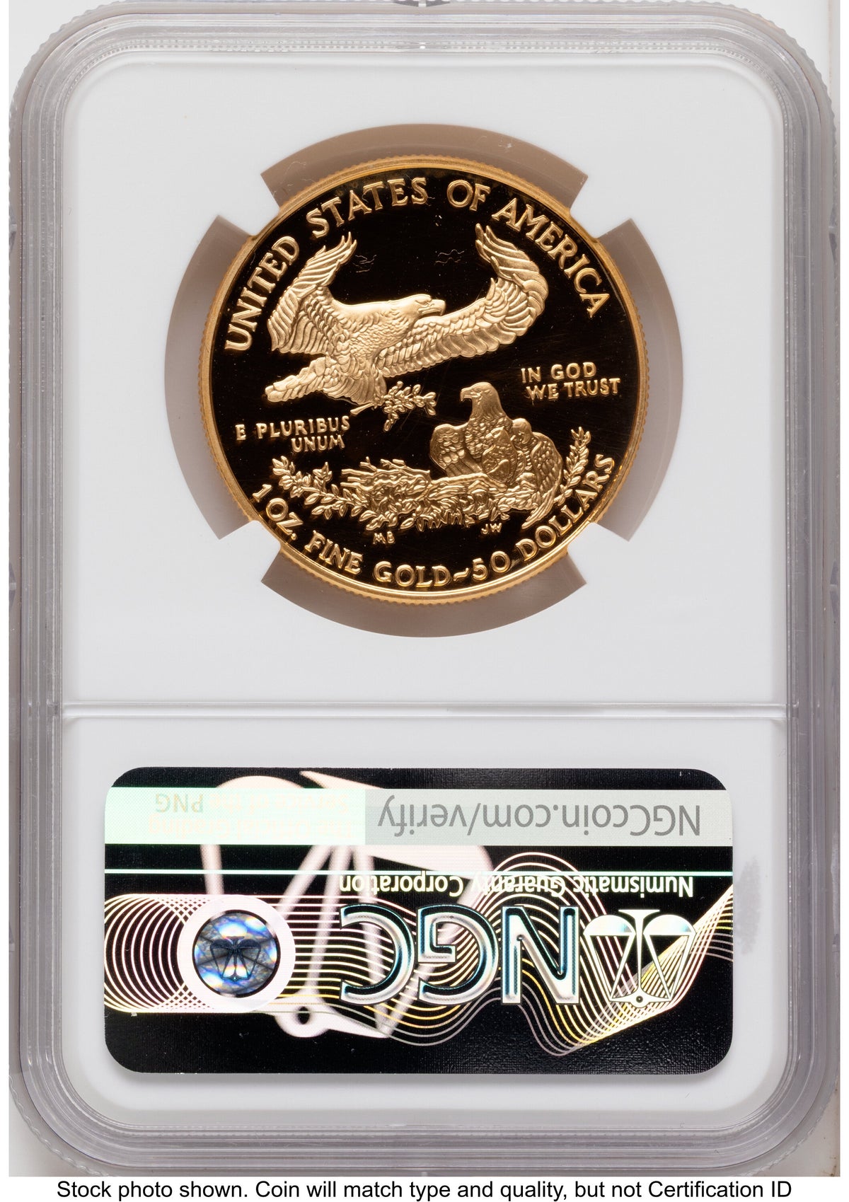 2002-W Proof Gold Eagle 1.85 oz Mike Castle NGC PF70