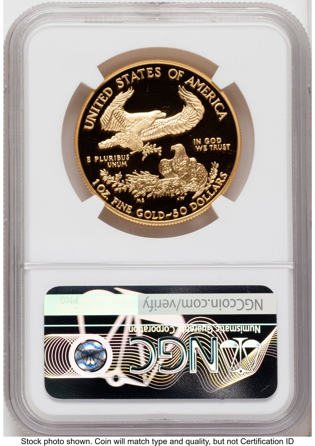 2003-W Proof Gold Eagle 1.85 oz Mike Castle NGC PF70