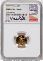 2004-W Proof Gold Eagle 1.85 oz Mike Castle NGC PF70