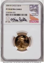 2004-W Proof Gold Eagle 1.85 oz Mike Castle NGC PF70